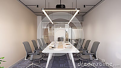 Innovative Workstations Redefining Office Desk Designs Stock Photo