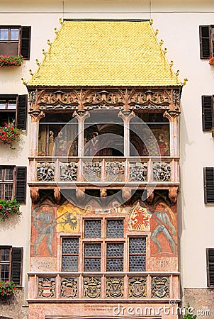 Innsbruck Golden Roof Stock Photo