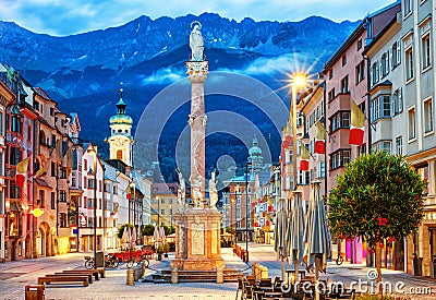 Innsbruck Old town, Tyrol, Austria Stock Photo