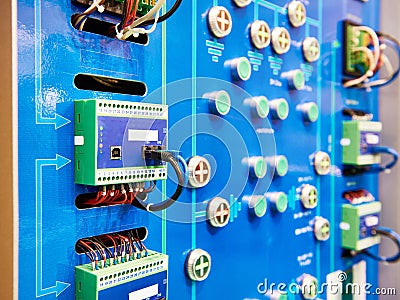 Input output module for collection and processing of discrete si Stock Photo