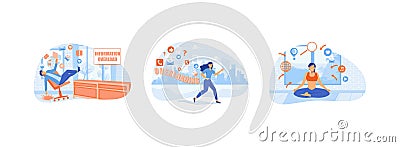 Input overloading.Overload information. unnecessary information. Vector Illustration