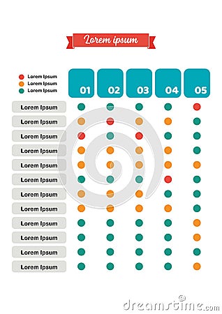 Input Process Output Infographic Vector Illustration