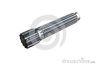 Input shaft of the gearbox Stock Photo