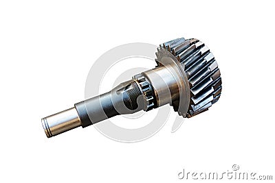 Input shaft of the gearbox Stock Photo