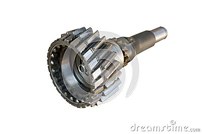 Input shaft of the gearbox Stock Photo