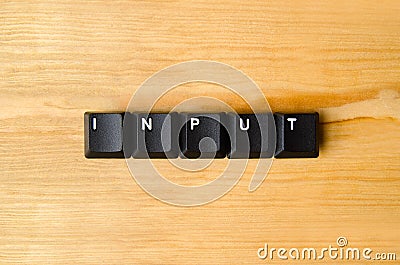 Input word Stock Photo