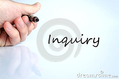 Inquiry concept Stock Photo