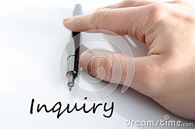 Inquiry concept Stock Photo