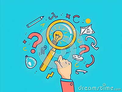 Inquisitive Ideas And Igniting Discovery Stock Photography ...