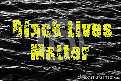 The inscription black lives matter with texture Editorial Stock Photo