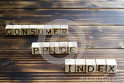 inscription consumer price index Stock Photo