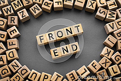 Inscription FrontEnd software development concept Stock Photo