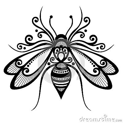 Insect bee Vector Illustration