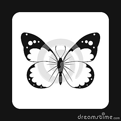 Insect butterfly with big wings icon, simple style Stock Photo