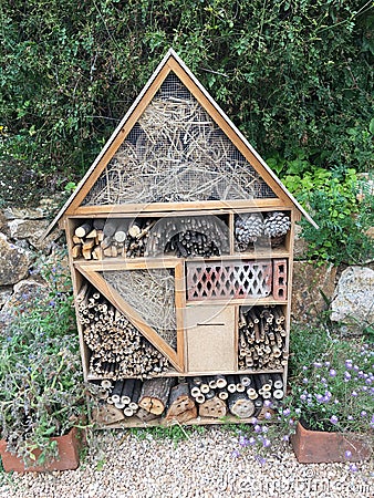 Insect house Stock Photo