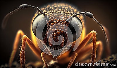 Insect Macro Photography, Bringing the Hidden World of Bugs to Your Desktop - Generative AI Stock Photo