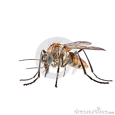 Insect mosquito isolated on white transparent background Stock Photo