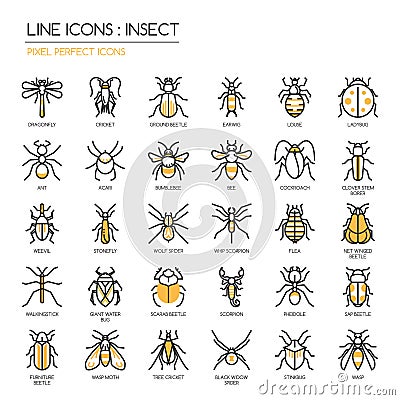 Insect , pixel perfect icon Stock Photo