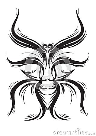 insect tattoo. Vector illustration decorative design Vector Illustration