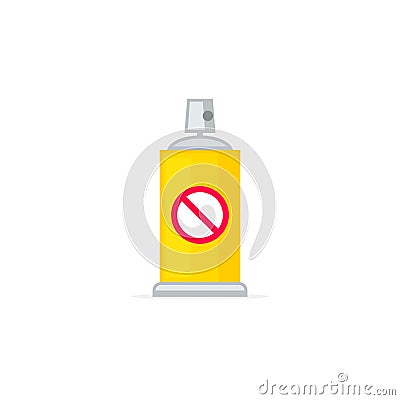 Insecticide Spray Can Vector Illustration