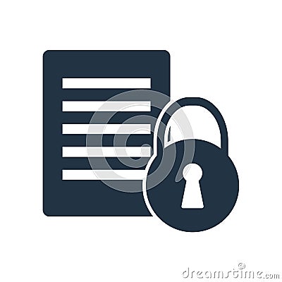 Insecure icon vector isolated on white background, Insecure sign Vector Illustration