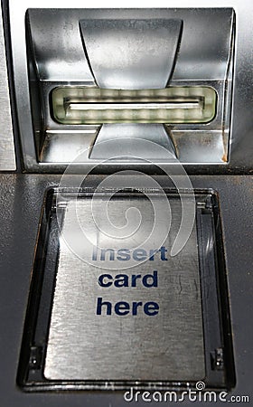 Insert Card here Stock Photo