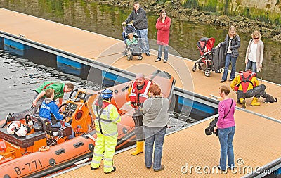 Inshore lifeboat. Editorial Stock Photo