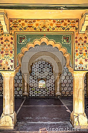 Amer or Amber fort, Rajasthan, India Stock Photo