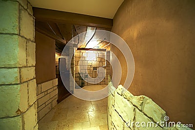 Inside beautiful large spa Stock Photo