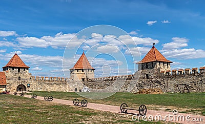 Inside of Bender fortress, Moldova Editorial Stock Photo