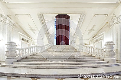 Inside the building of Parliament Palace Stock Photo