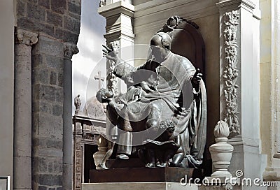 Inside of Catania Cathedral Editorial Stock Photo