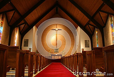 Inside of a church Editorial Stock Photo