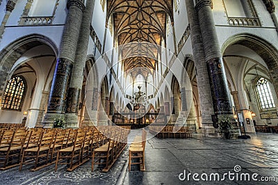 Inside church Editorial Stock Photo