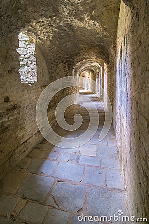 Inside the circus of Italica Stock Photo