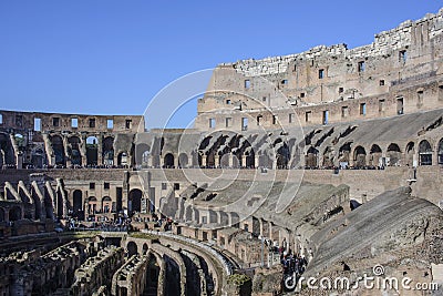 Inside colosseum rome italy europe Editorial Stock Photo