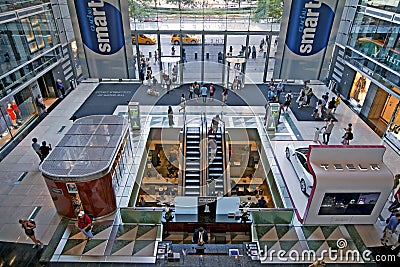 Inside Columbus Circle Time Warner Center Editorial Stock Photo