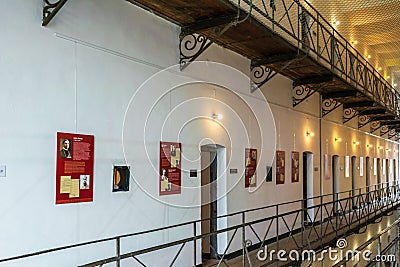 The inside of a communist prison - Memorial of the Victims of Communism and the Resistance, Sighet Memorial, Romania Editorial Stock Photo