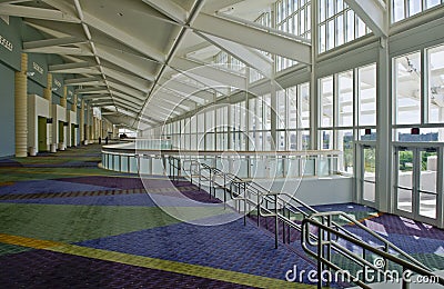 Inside Convention Center Stock Photo