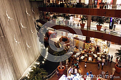 Inside Dubai Mall Editorial Stock Photo