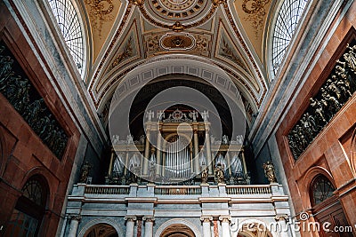 Inside of Esztergom Basilica in Esztergom, Hungary Editorial Stock Photo