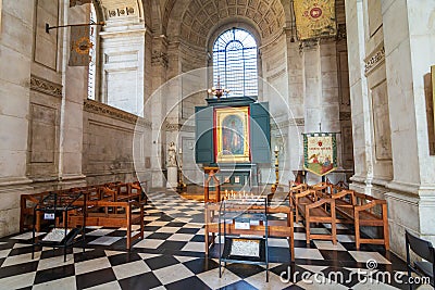 Inside the famous Angelical St. Paul's Cathedral, London Editorial Stock Photo