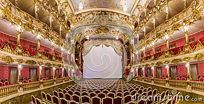 Inside famous Munich Residence theater Editorial Stock Photo