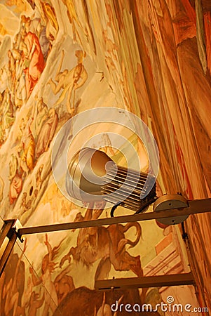 Duomo Dome Interior with Light Stock Photo