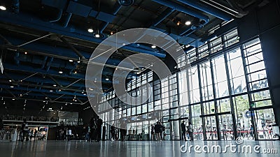 Inside the Georges Pompidou Centre in France Editorial Stock Photo