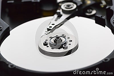 Inside Hard disk Stock Photo