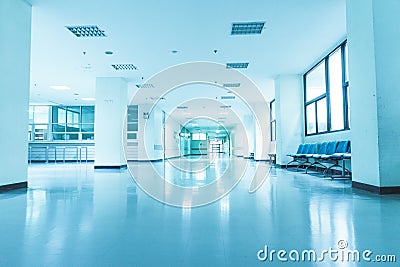 Inside a hospital Stock Photo
