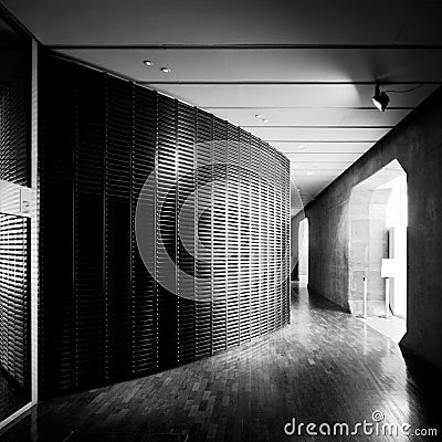 Inside La Grande Arche La Defense Paris Editorial Stock Photo