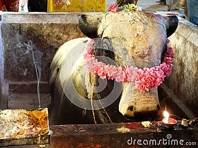 Inside the Menakshi Temple Madurai Stock Photo