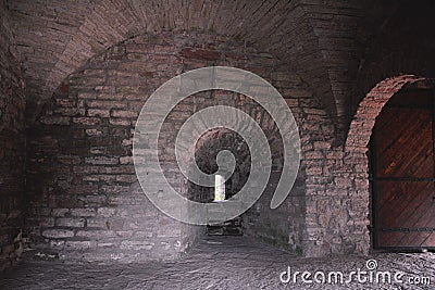 Inside of Monarchic tower of Fortress Oreshek near Shlisselburg, Russia Stock Photo